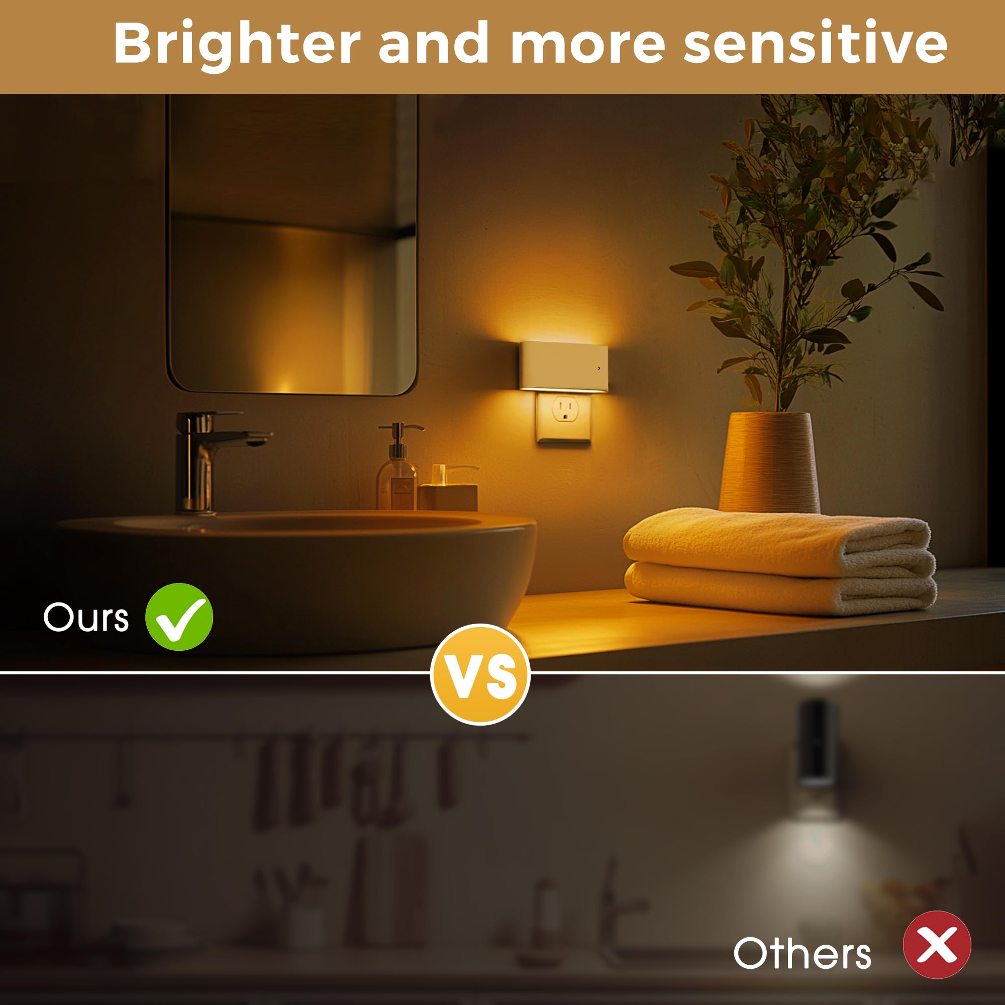 L LOHAS LED night light with dusk-to-dawn sensor automatically saves energy.