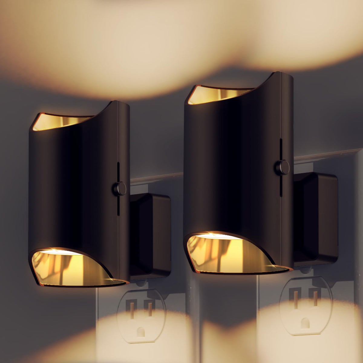 L LOHAS LED night light with dusk-to-dawn sensor for hallway illumination