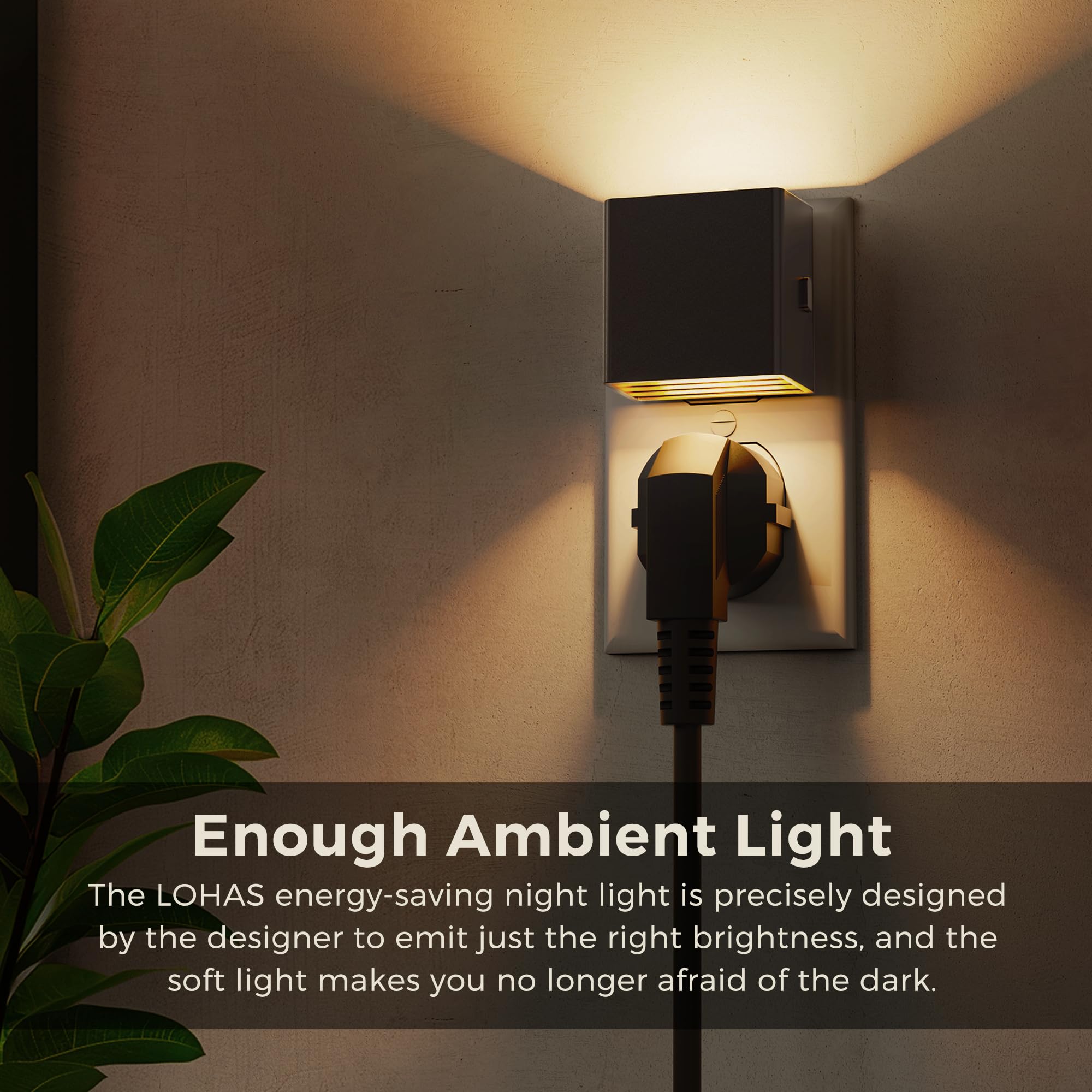 L LOHAS LED night light consumes only 1W, supporting energy efficiency.
