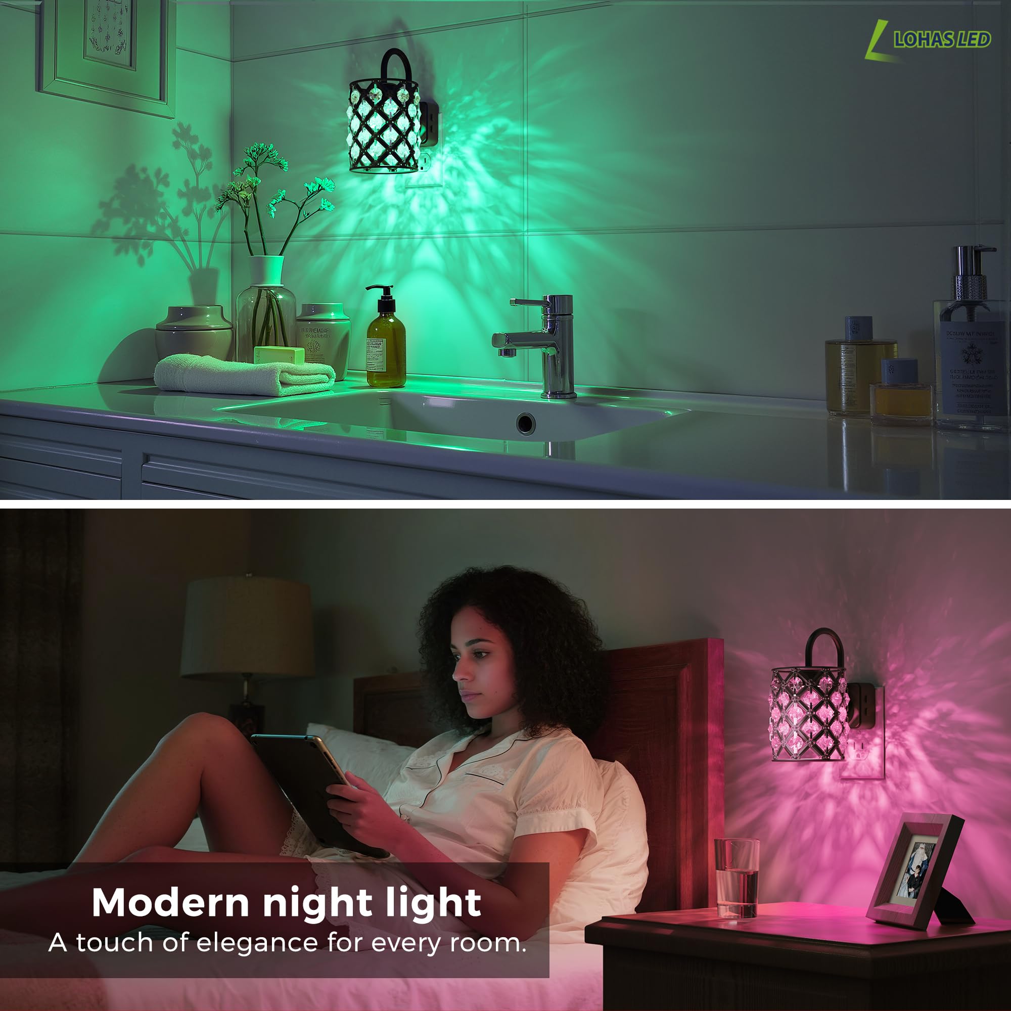 L LOHAS LED Night Light consumes only 1W, promoting energy efficiency.