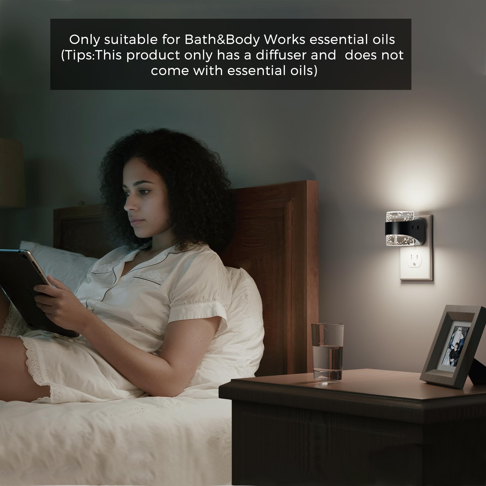 L LOHAS LED bubble night light helps kids and adults navigate safely