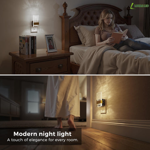 L LOHAS LED night light delivers soft hallways illumination without glare.