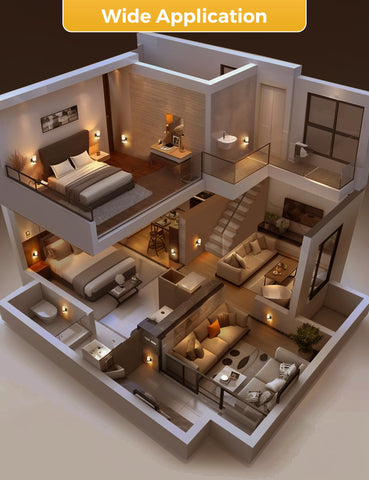 L LOHAS LED two-pack ideal for multi-room illumination and easy setup.