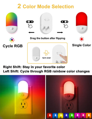 Back-slide dimming on L LOHAS LED night light for precise brightness