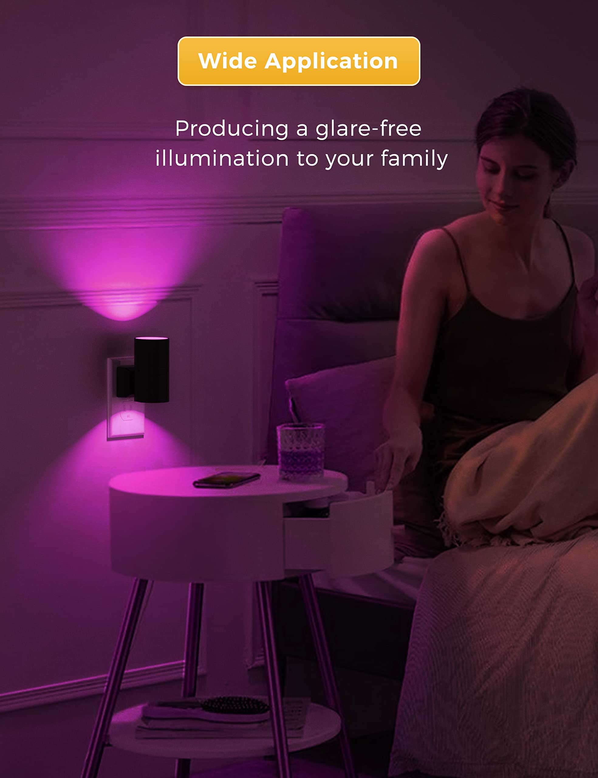 L LOHAS LED dusk-to-dawn sensor activates at night for convenience