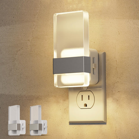 L LOHAS LED night light with matte acrylic body and square ring for elegant ambient lighting