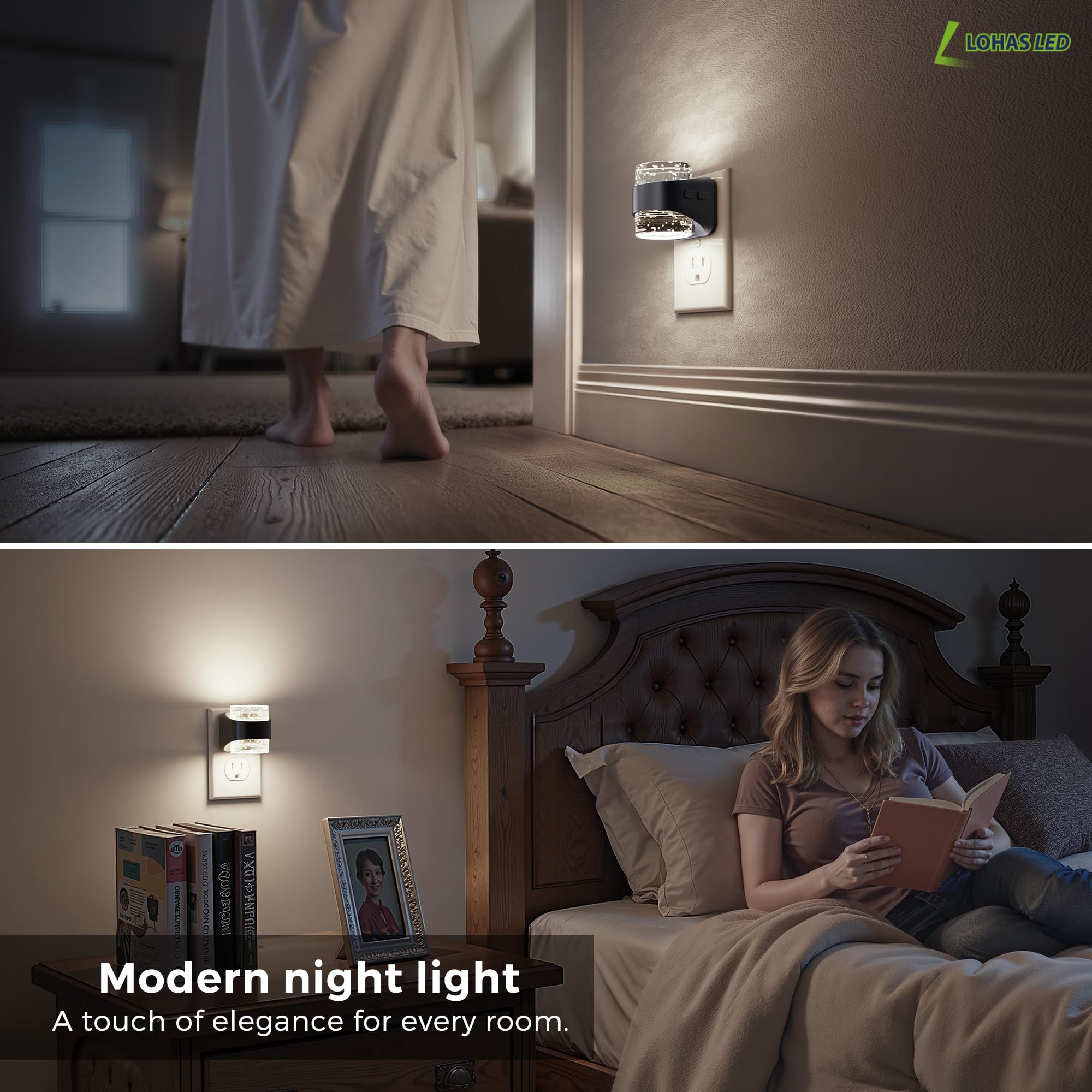 L LOHAS LED minimalist acrylic night light complements modern decor