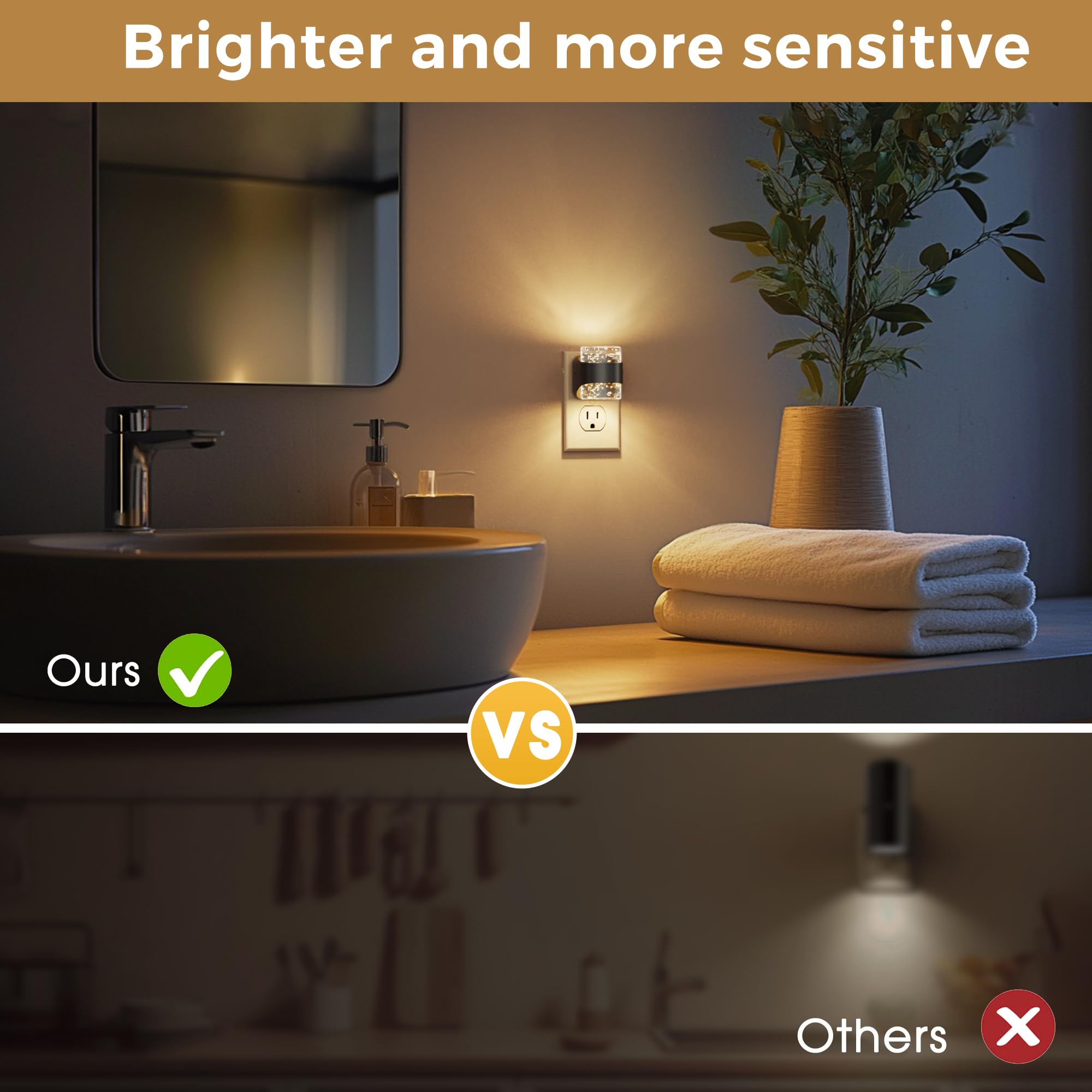 L LOHAS LED modern night light blends with any decor in bedrooms or living areas.