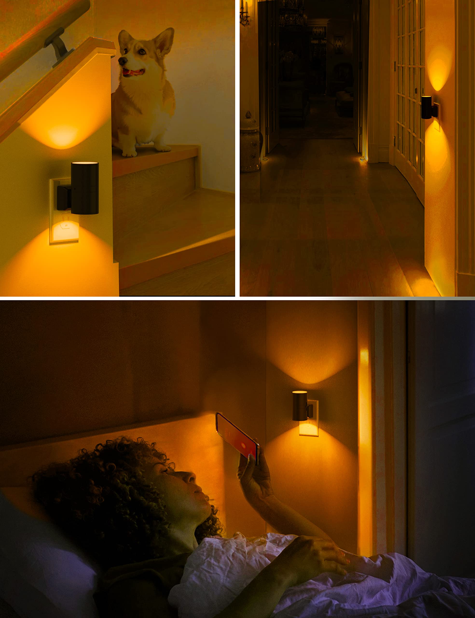 L LOHAS LED amber night light ideal for nursery and kids' rooms