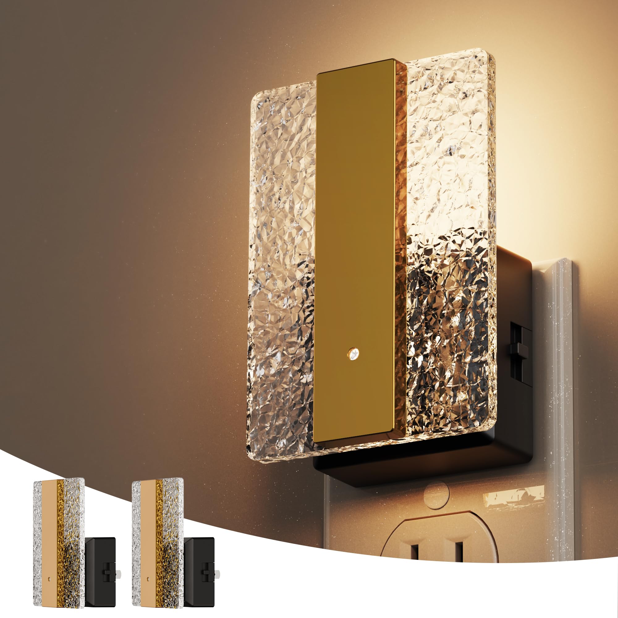 L LOHAS LED night light plug-in bathroom: soft glow for safe nighttime routines.