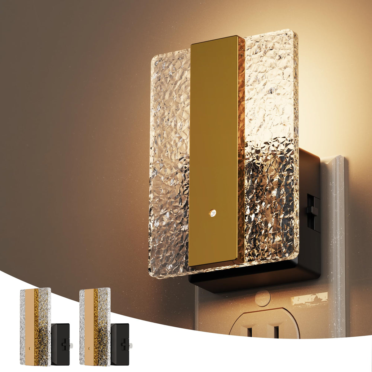 L LOHAS LED night light plug-in bathroom: soft glow for safe nighttime routines.