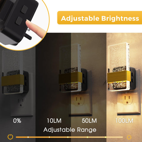 L LOHAS LED night light plug-in wall design fits flush on outlet plates.