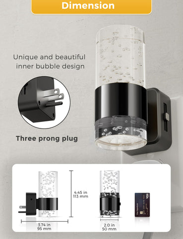 L LOHAS LED plug-in night light installs in seconds without blocking outlets