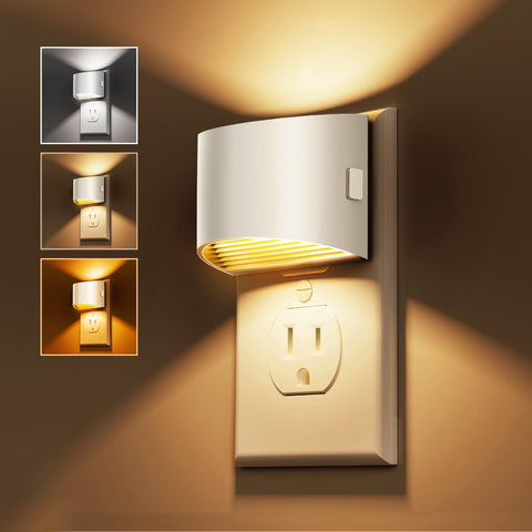 L LOHAS LED night light plug-in in 1600K warm glow for gentle hallway lighting