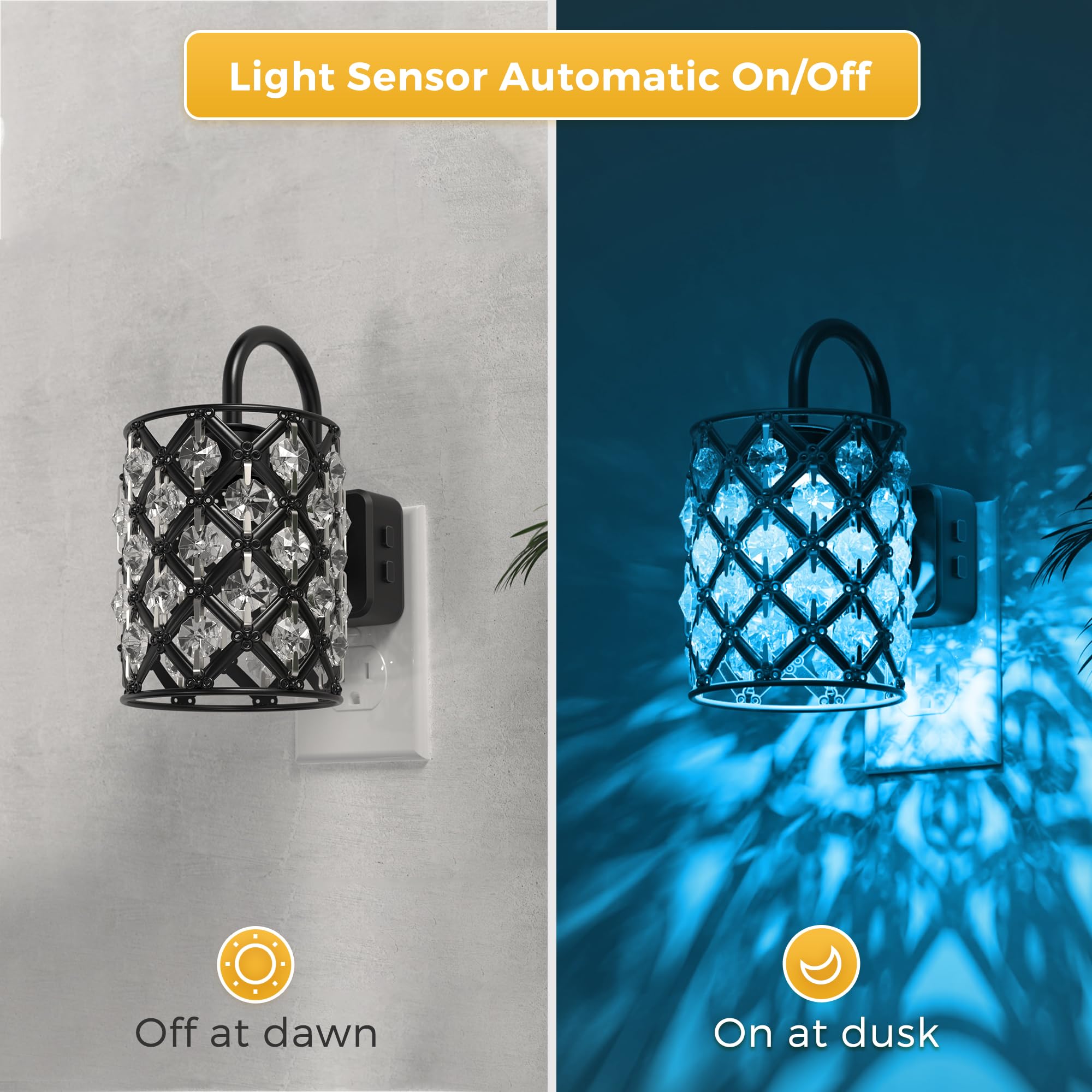 L LOHAS LED Night Light plugs in with a rotatable plug for flexible placement.