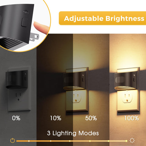 L LOHAS LED night light with soft white 3000K glow for cozy nights