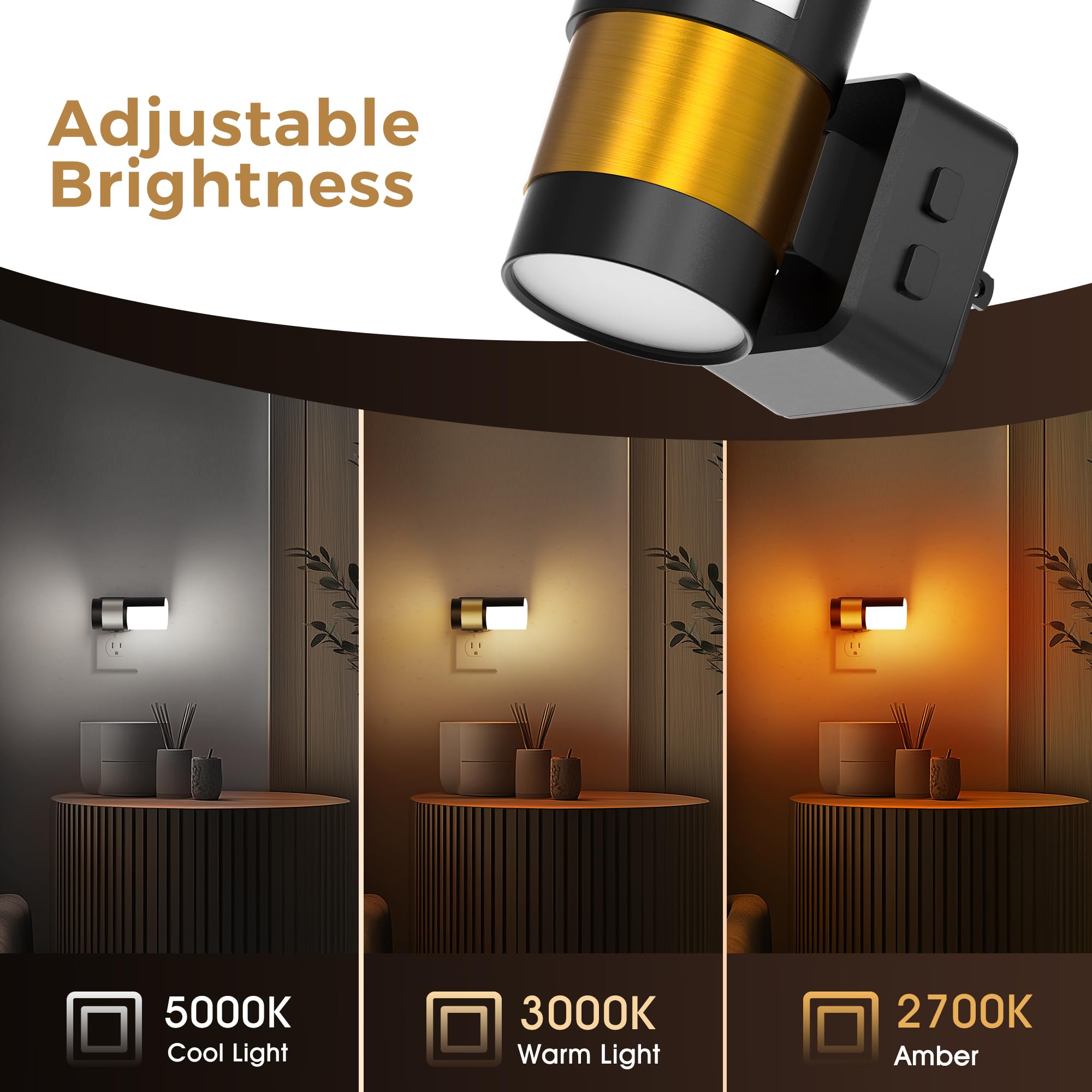 L LOHAS LED night light soft white 3000K for warm bedroom glow