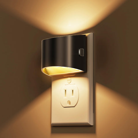 L LOHAS LED night light two-pack on-wall plug for safe, softly lit hallways.