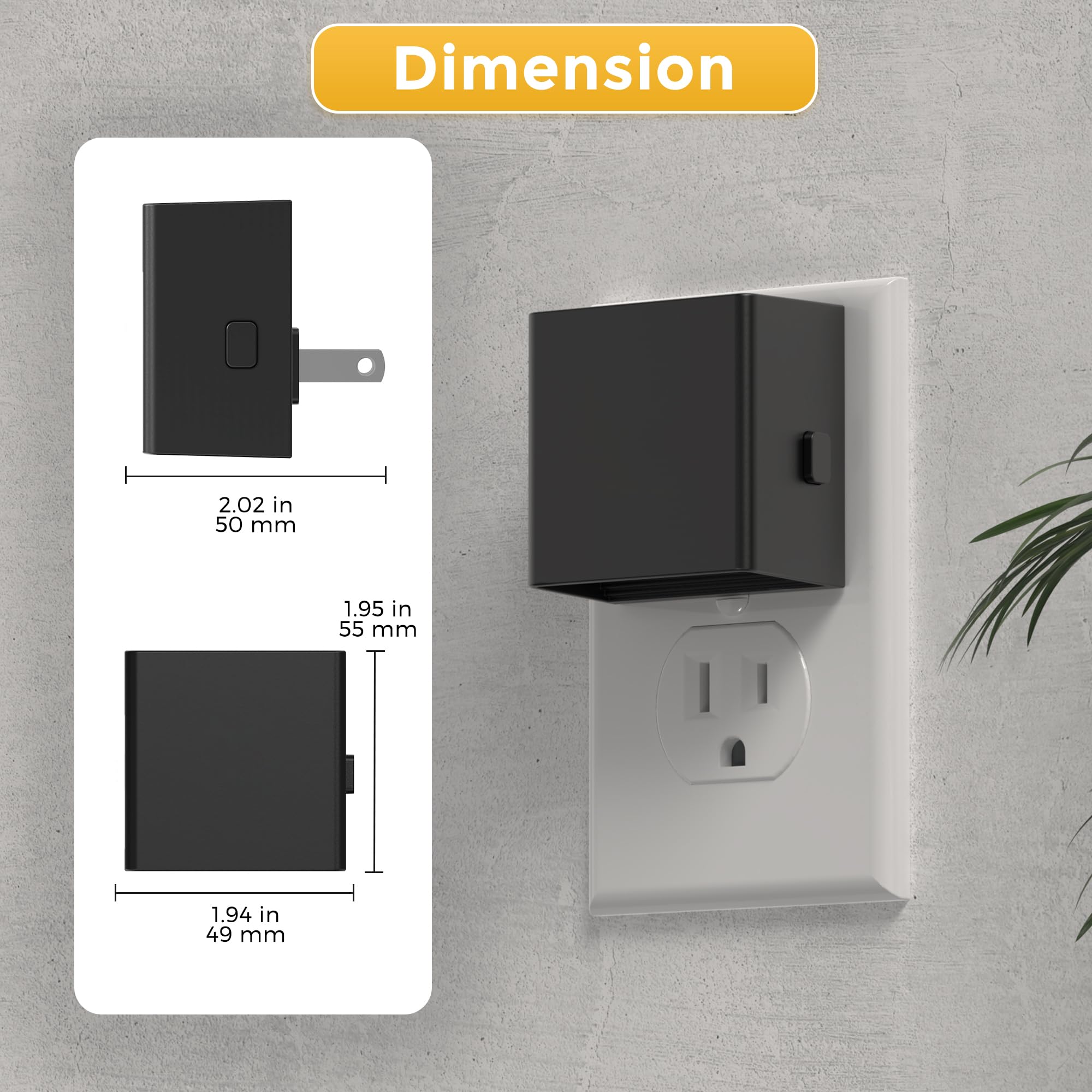 L LOHAS LED two-pack night lights for multiple rooms and convenience.