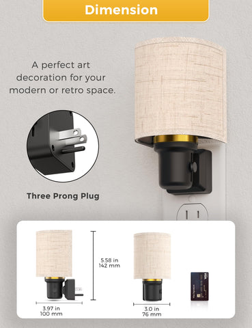 L LOHAS LED night light comes in a convenient two-pack