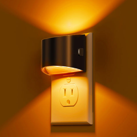 L LOHAS LED night light wall-plug amber glow 1600K for hallways and rooms