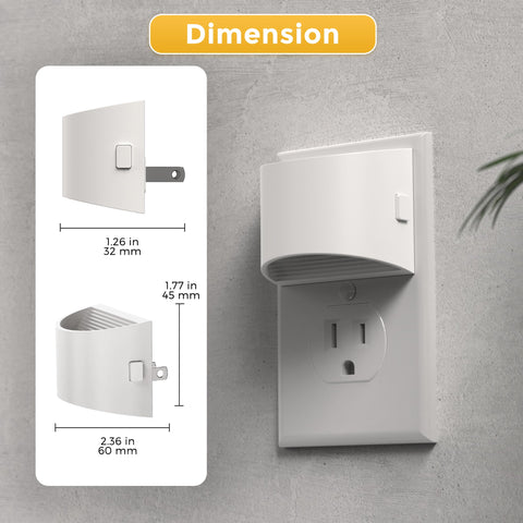 L LOHAS LED white housing night light blends with modern interiors
