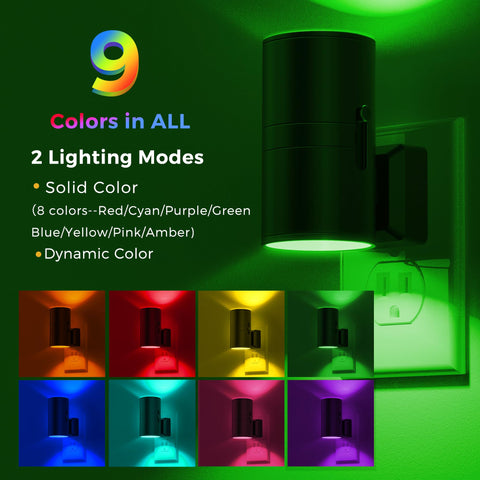 L LOHAS LED night light with light sensor for automatic dusk-to-dawn lighting.