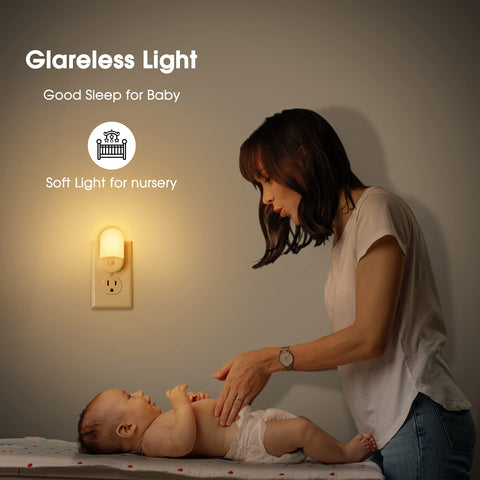 Energy-efficient plug-in wall light saves outlets while giving soft illumination