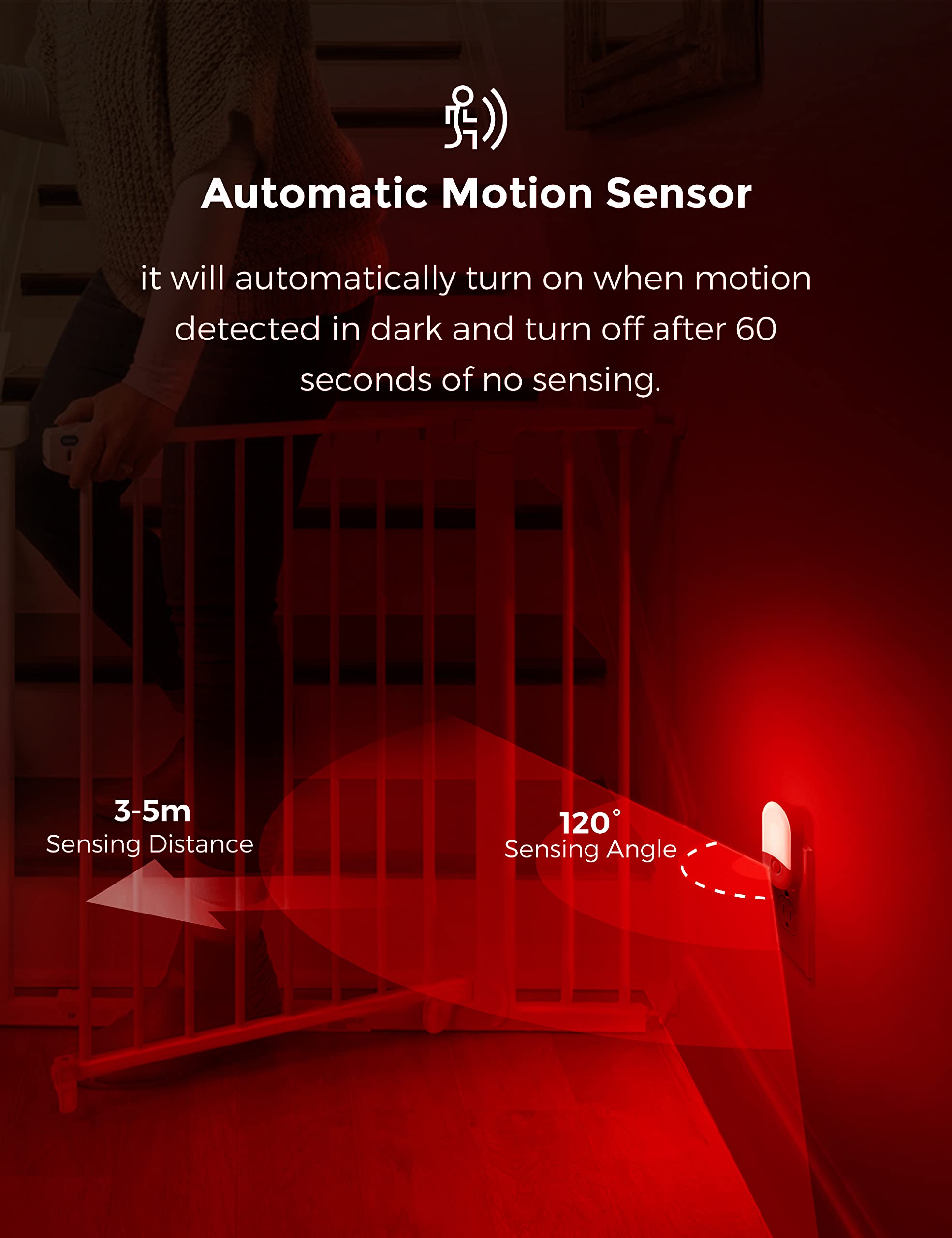 Bedside use of L LOHAS LED Red Night Light creates a calm evening ambiance.