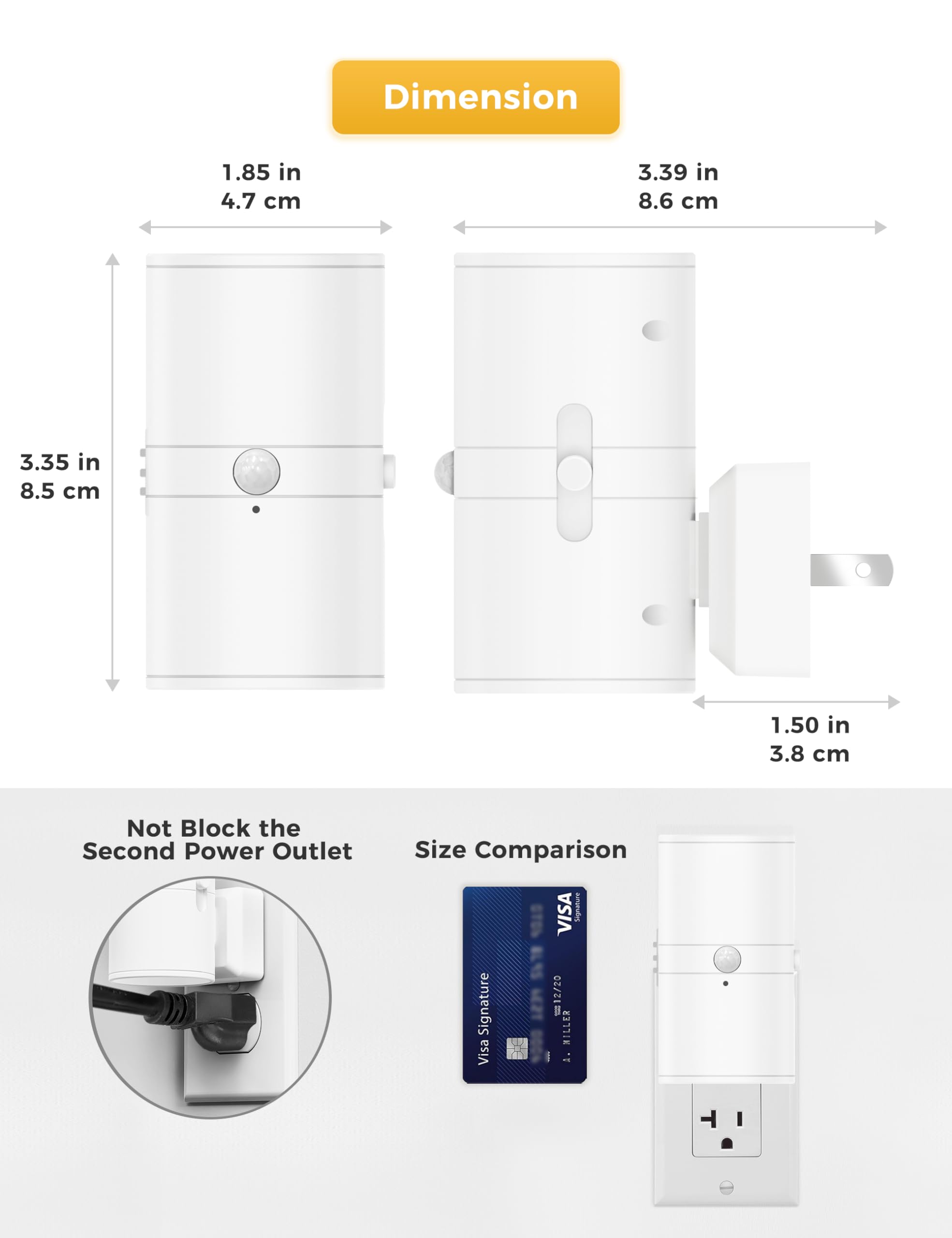 L LOHAS LED soft white 3000K night light brightens kitchens without glare.