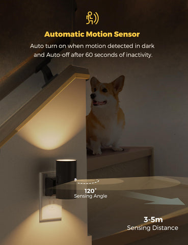 L LOHAS LED soft white 3000K night light provides gentle ambient illumination.