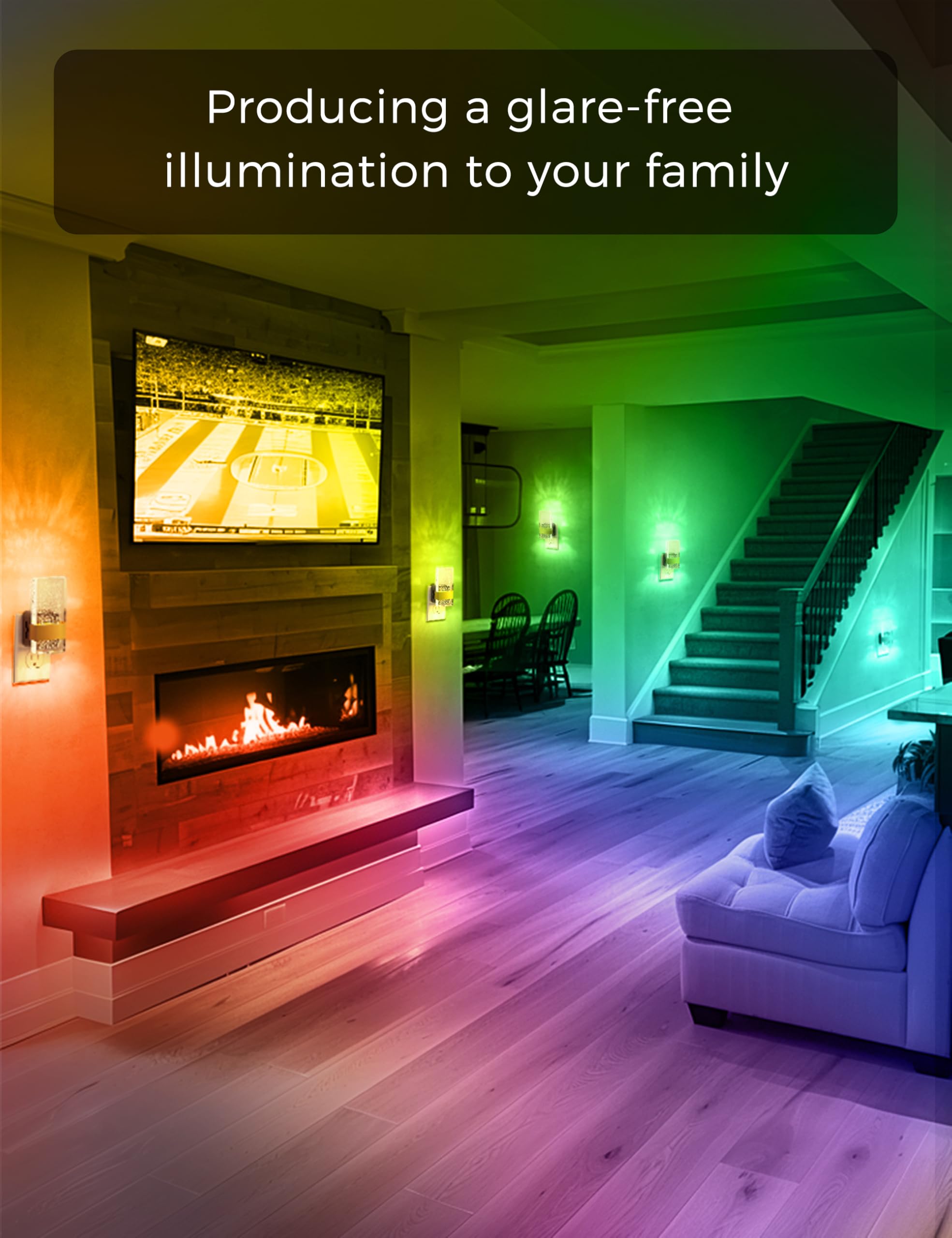 L LOHAS LED warm 3000K mode for gentle evening illumination