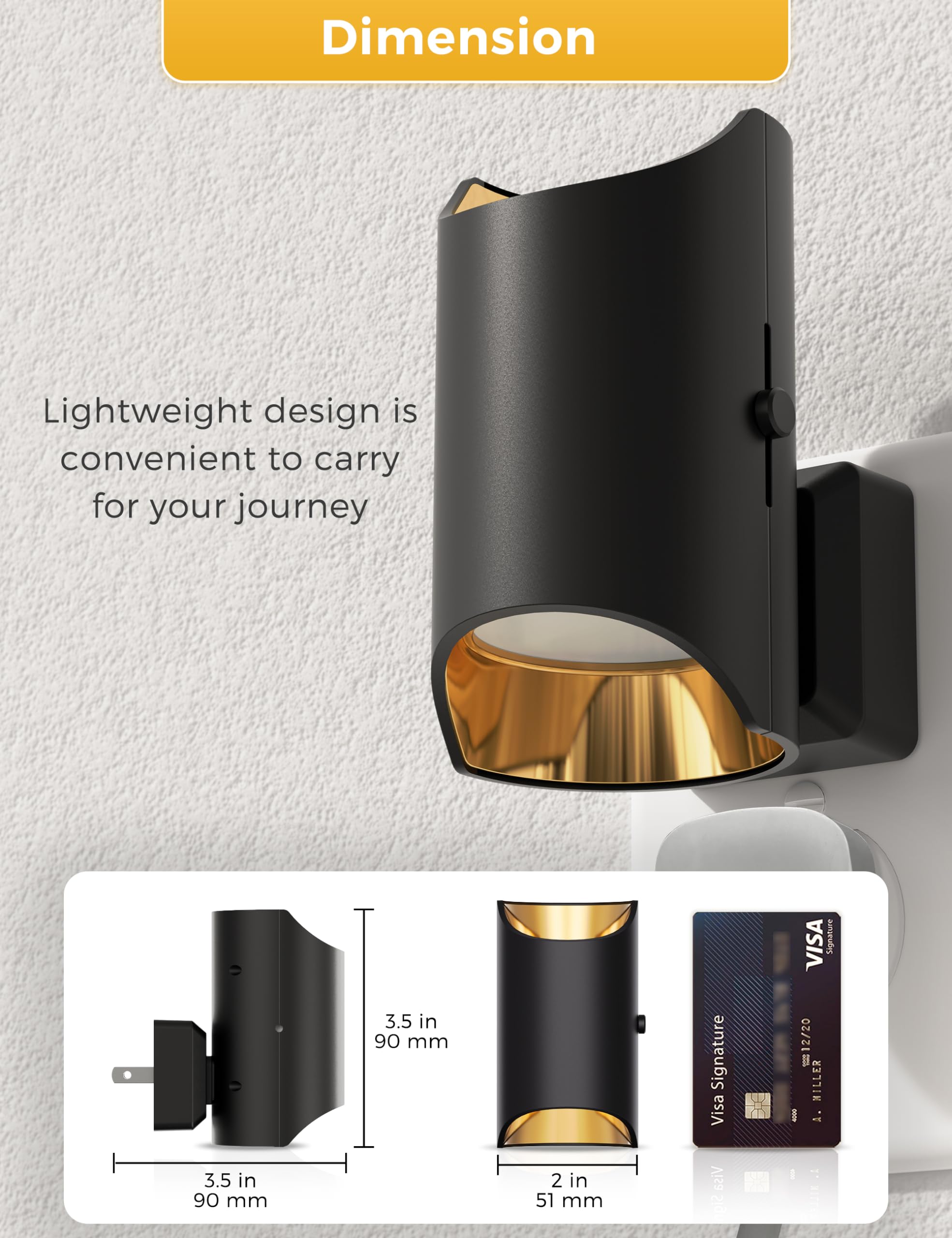 L LOHAS LED two-pack night lights for hallways, bedrooms, bathrooms