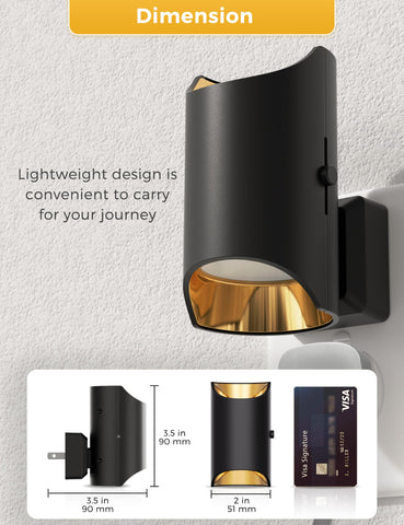 L LOHAS LED two-pack night lights for hallways, bedrooms, bathrooms
