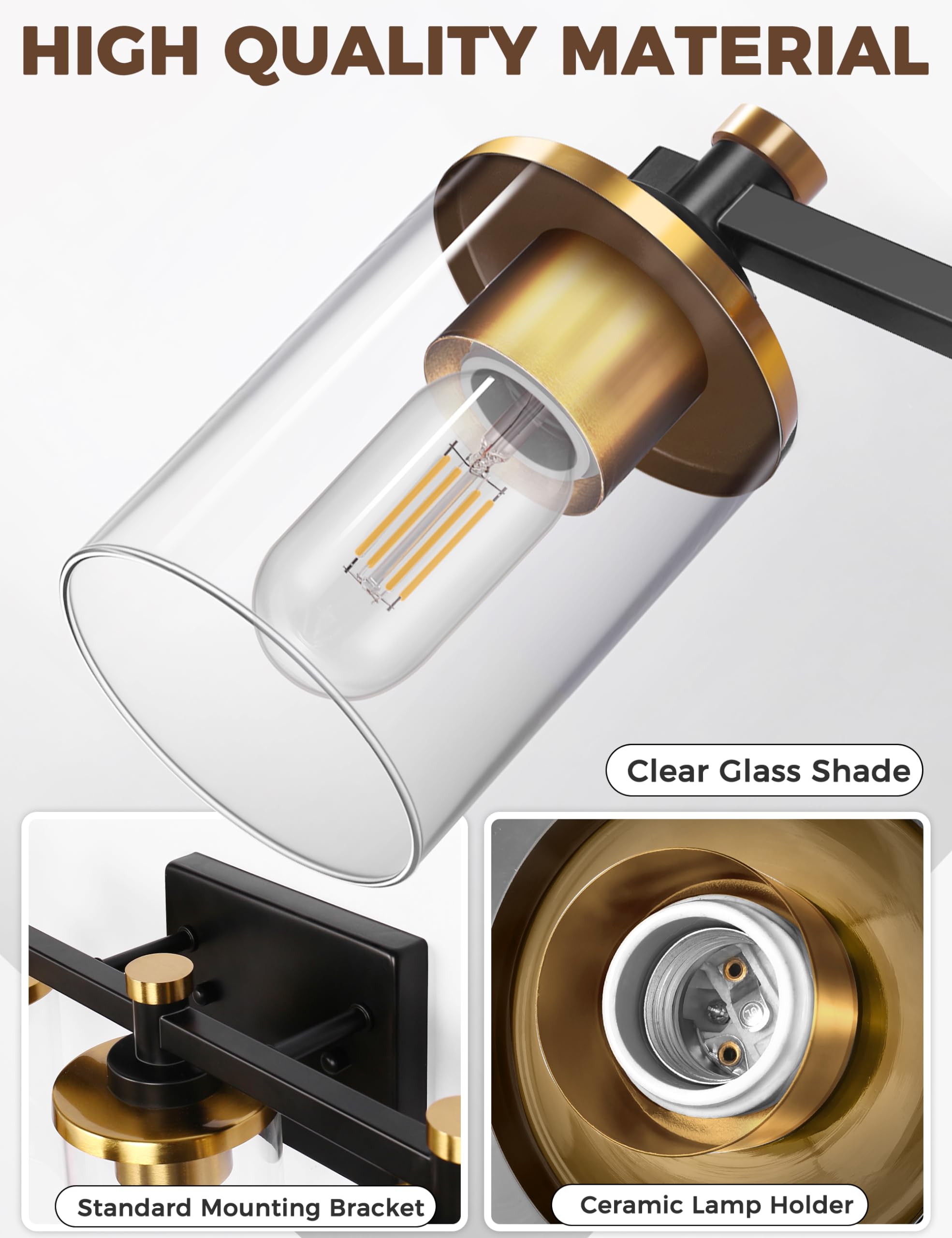 L LOHAS LED vanity light with easy install guide speeds up setup