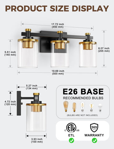 L LOHAS LED vanity light suitable for hallways and bathrooms