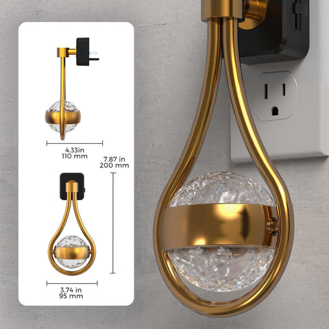 L LOHAS LED water droplet base with wavy lampshade offers modern decor vibes