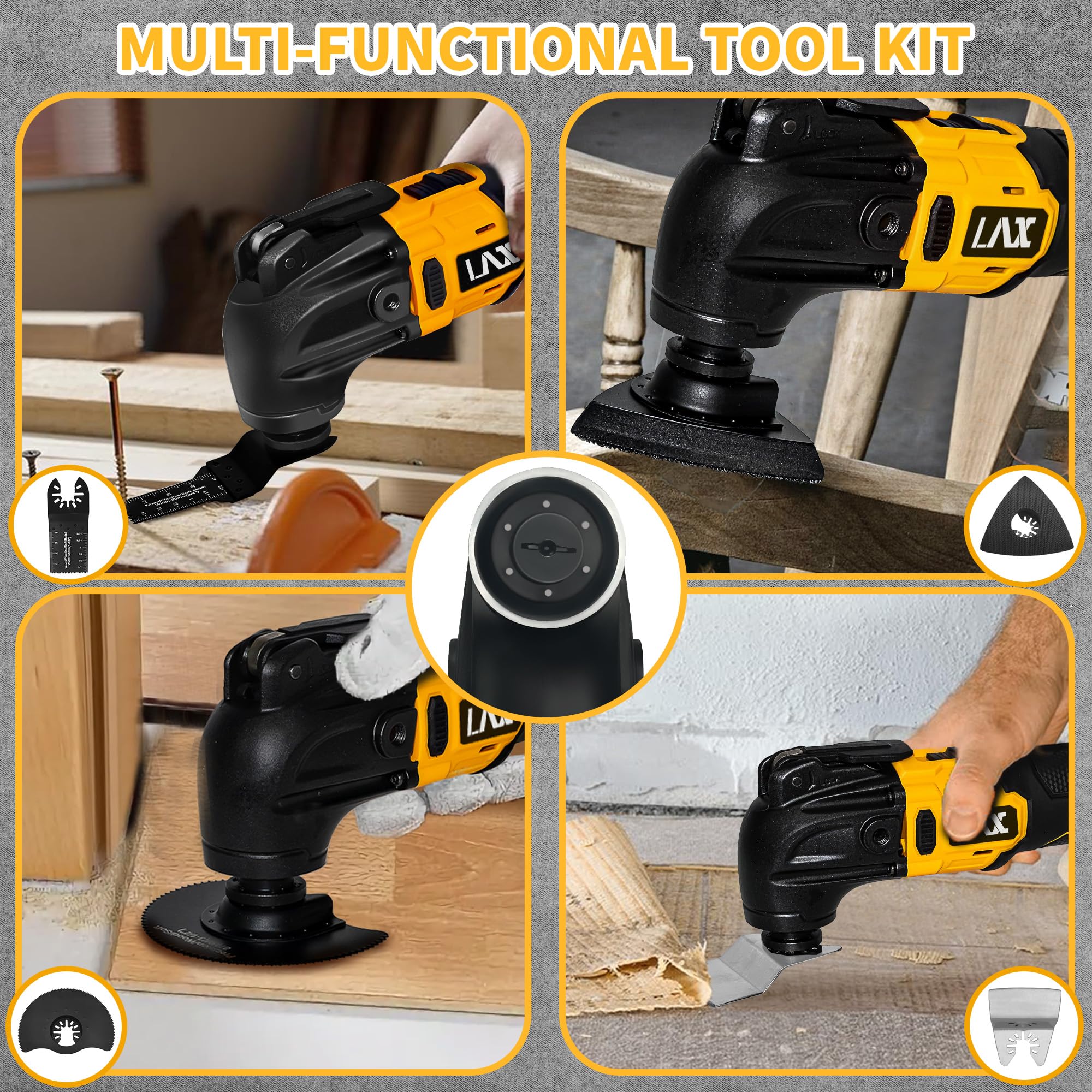 L1NXIXI auxiliary-handle improves control during demanding tasks.