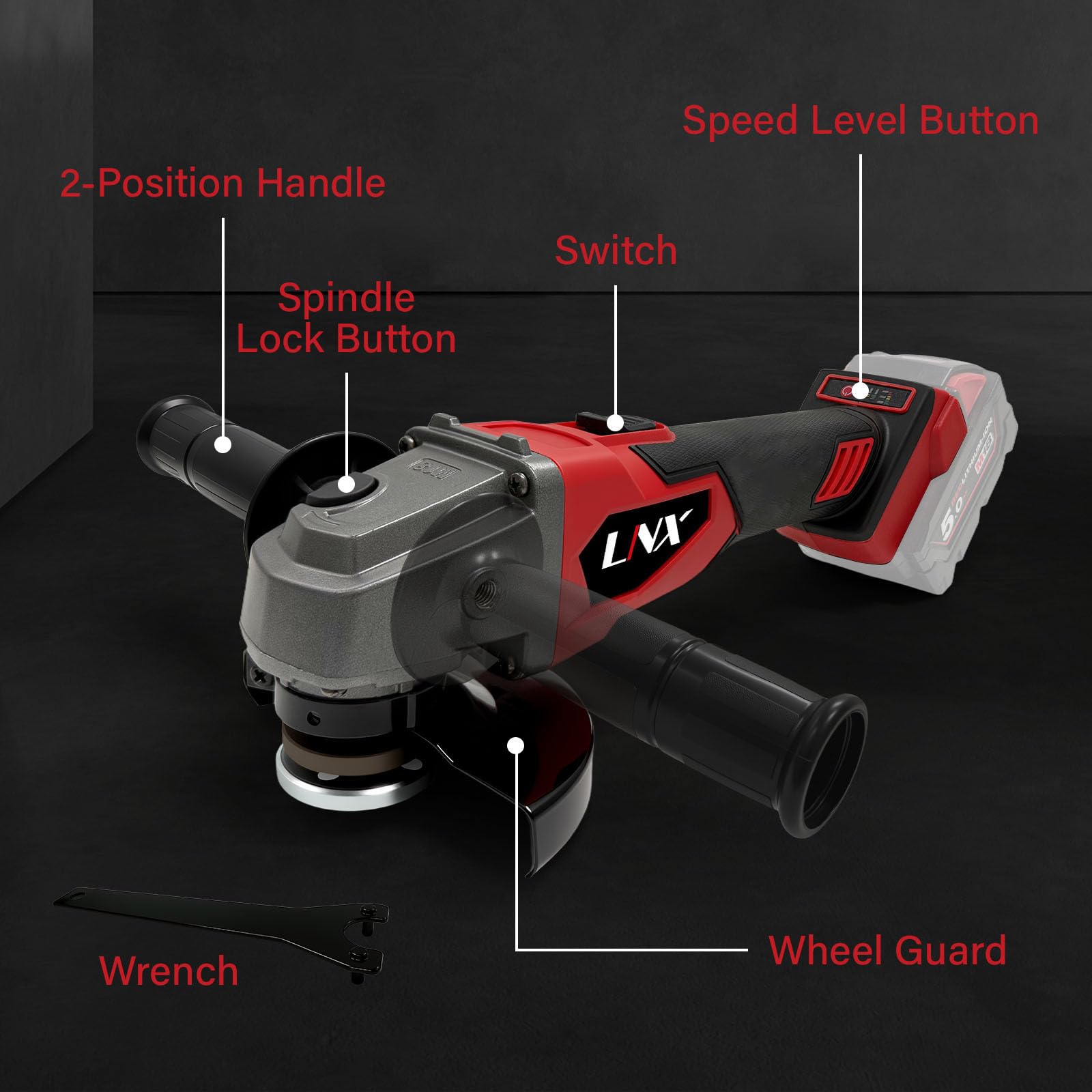 L1NXIXI brushless motor delivers longer runtime and cooler operation