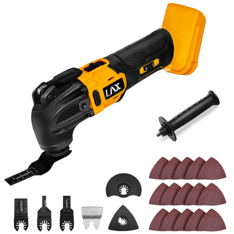 L1NXIXI oscillating multi-tool dewalt-20v compatibility enables cordless on-site work.