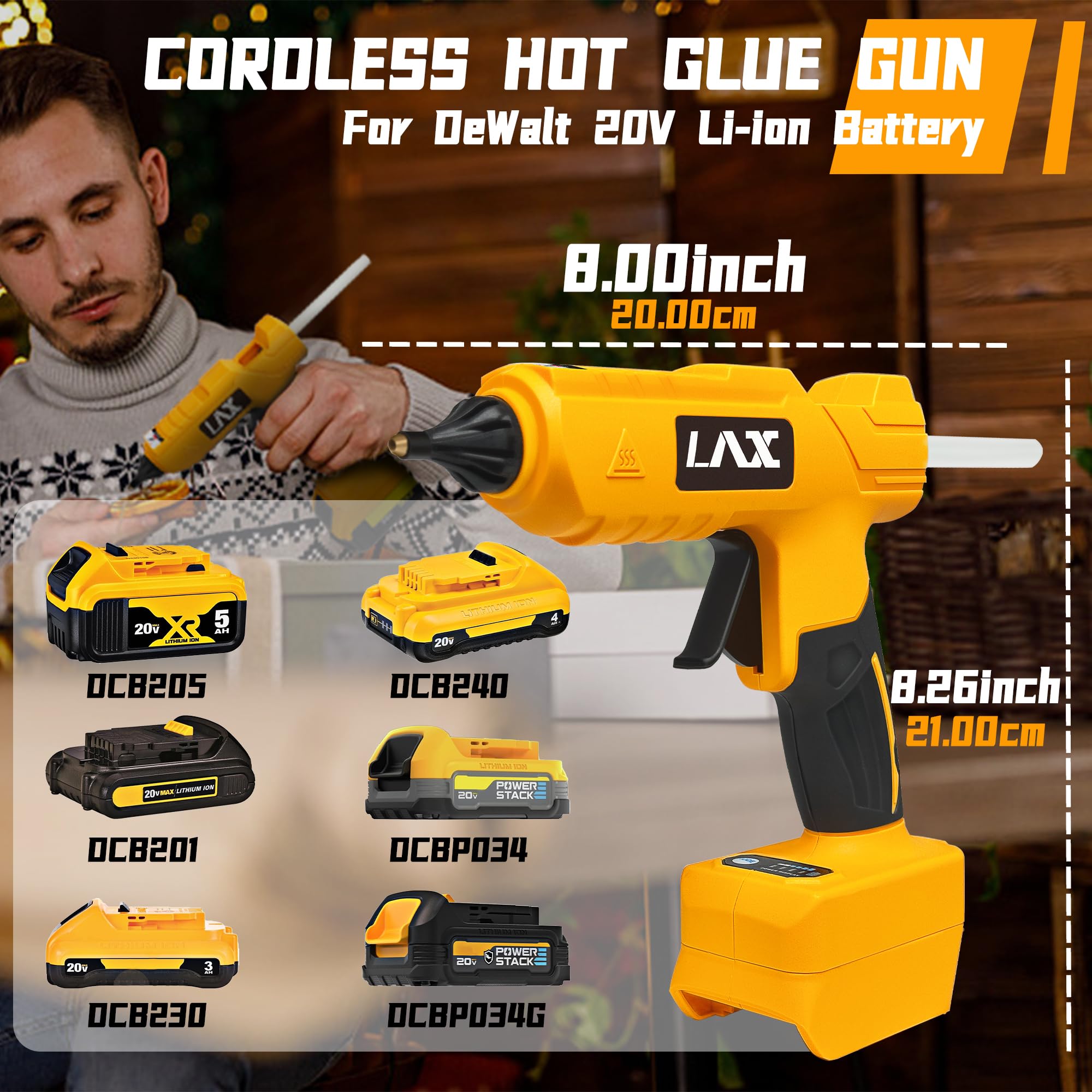 L1NXIXI insulated, drip-free nozzle reduces mess during crafting
