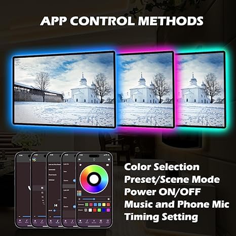 Music sync RGB LED strip with rhythm responsive color changes