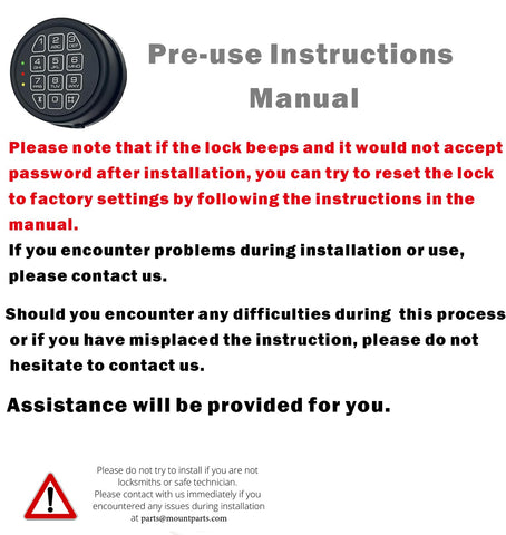 La Macaza installation instructions for technicians aid safe setup.