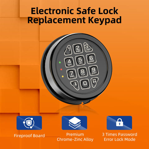 La Macaza safe lock keypad in use demonstrates quick entry and quiet operation.