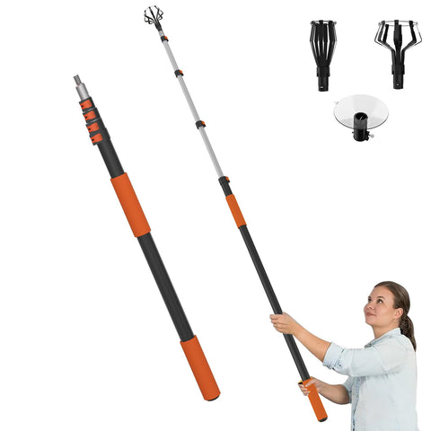 LAANPOLE 20FT reach light bulb changer extending to high ceilings safely for bulb replacement.