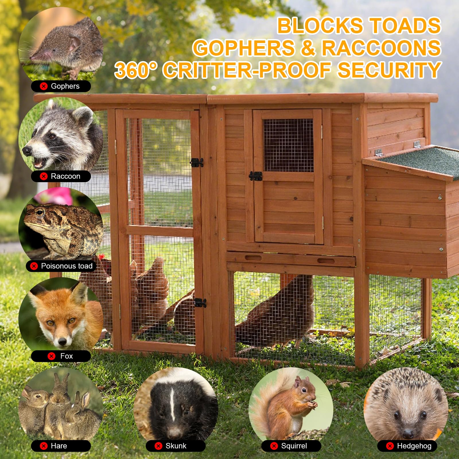 Laapee grid closeup highlights 23-gauge durability for tough outdoor use
