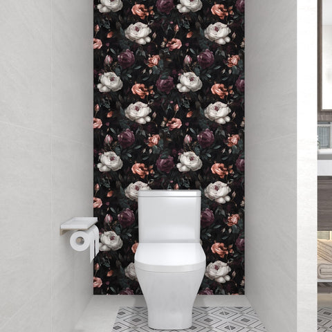 Laatse boho floral wallpaper ideal for living rooms and bedrooms.
