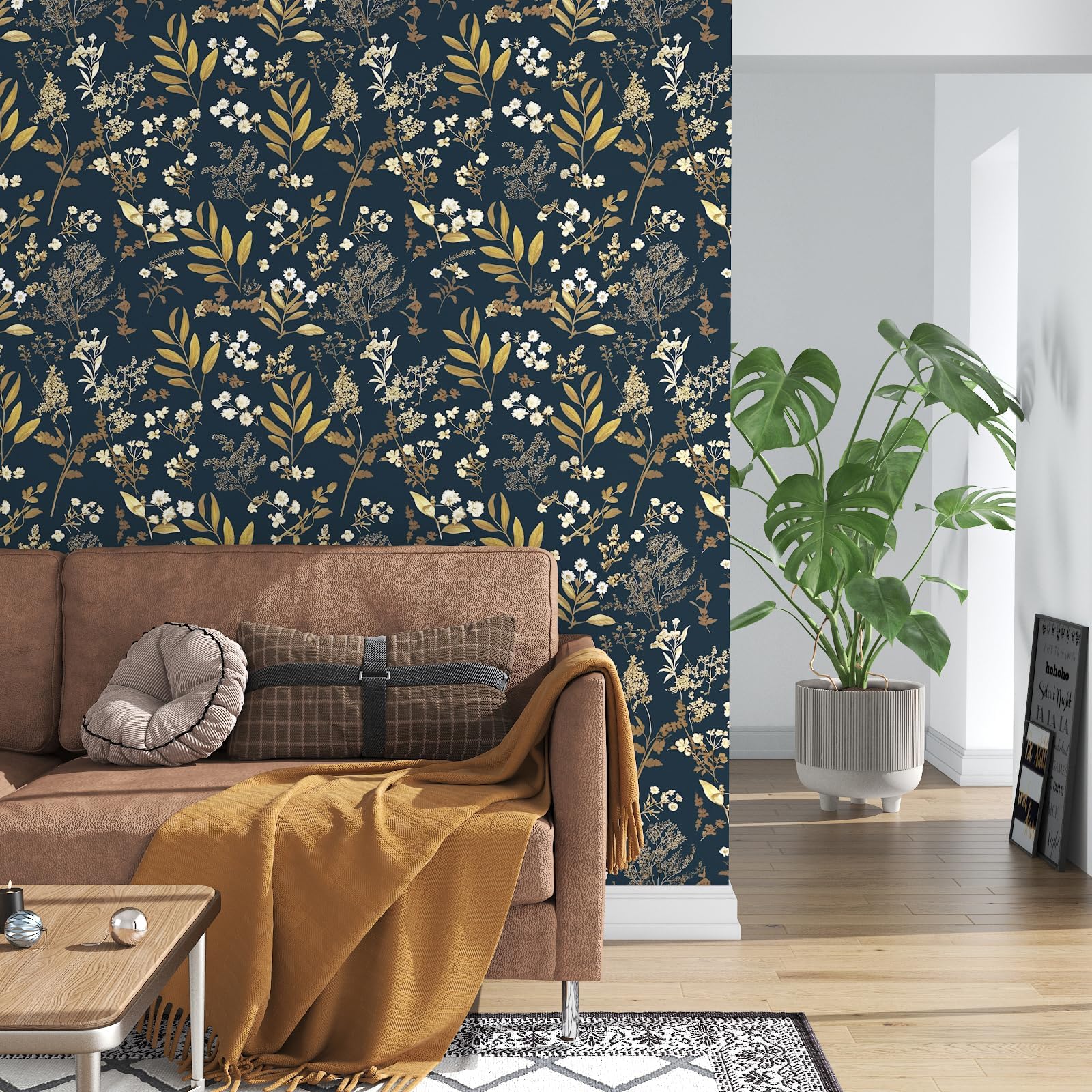 Laatse bedroom wall décor wallpaper creates a cozy atmosphere