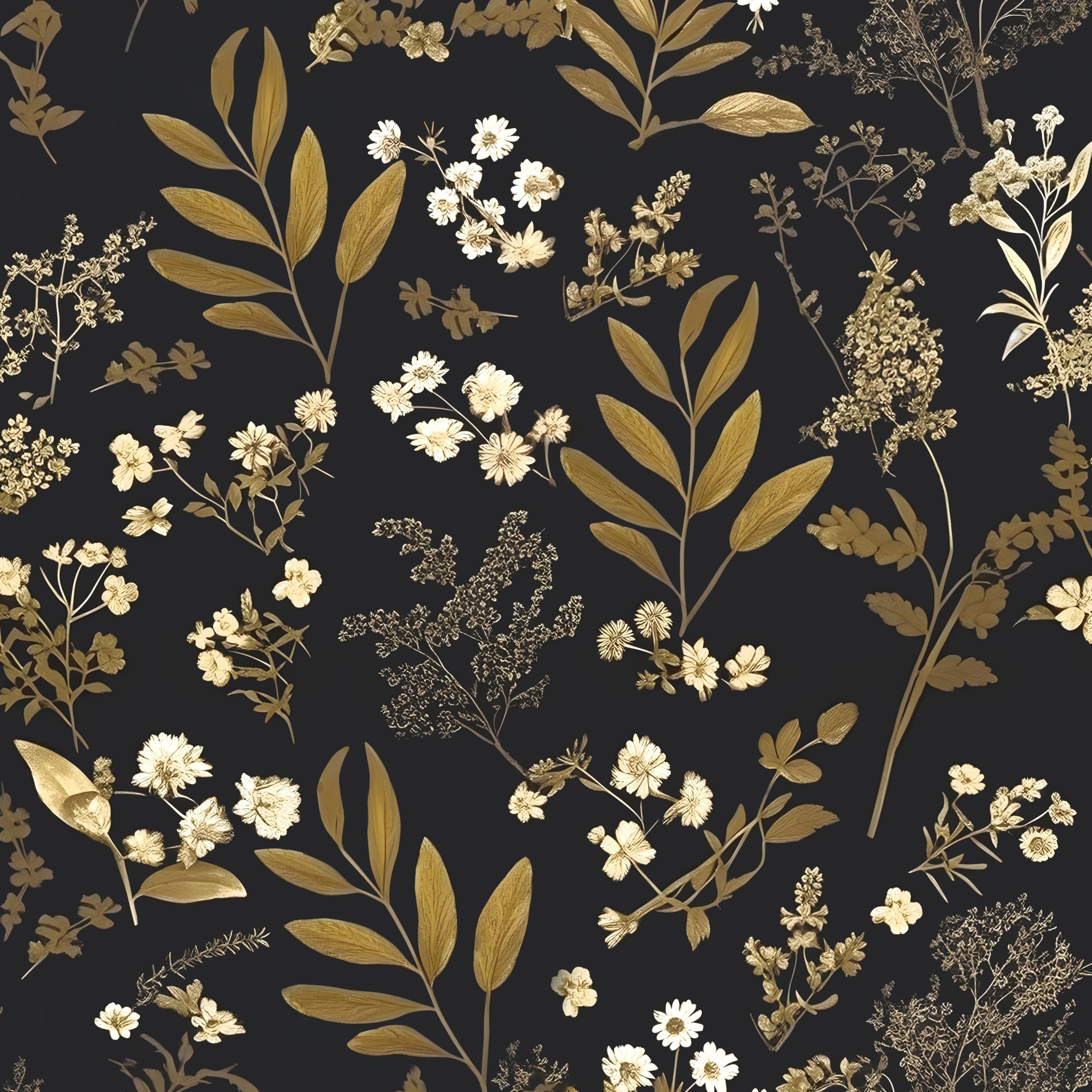 Laatse Gothic wallpaper roll view showcases bold dark floral pattern for dramatic walls.