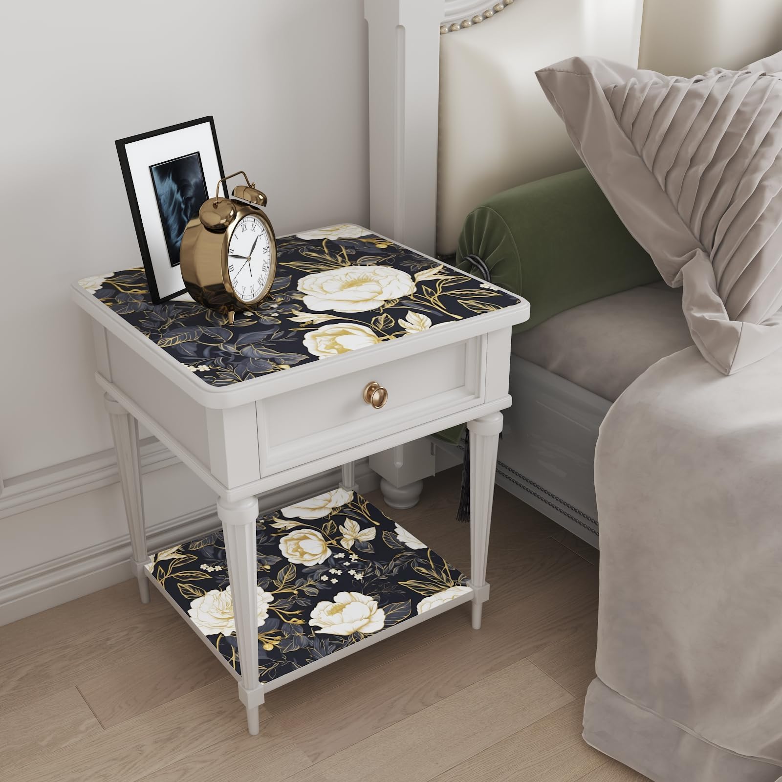 Laatse multipurpose floral decor suitable for walls, countertops, and cabinetry accents.